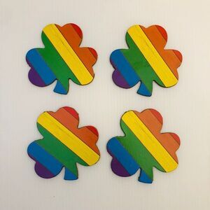 Rainbow St. Patrick's Day Clover Shamrock Decor